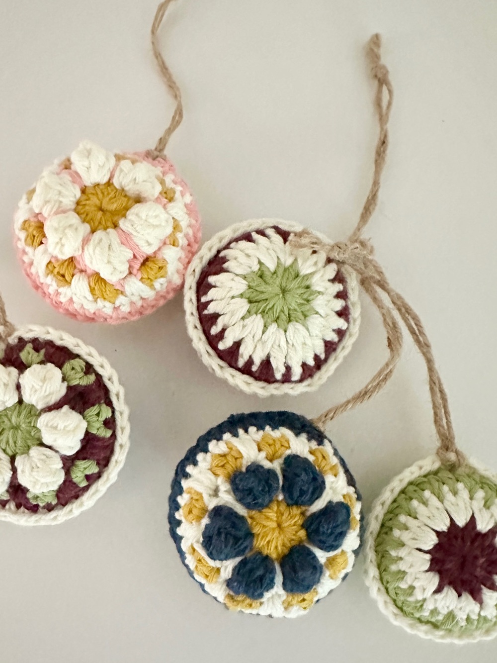 Crochet Christmas Ornaments |Whimsical Christmas Tree Decorations for Xmas